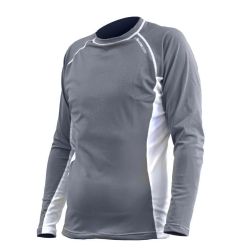 Sharskin Rapid Dry Long Sleeve Charcoal/White